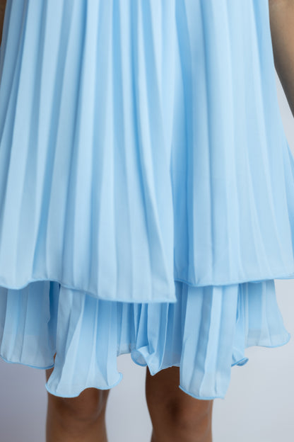 Juliette Floral Pleated Mini Dress