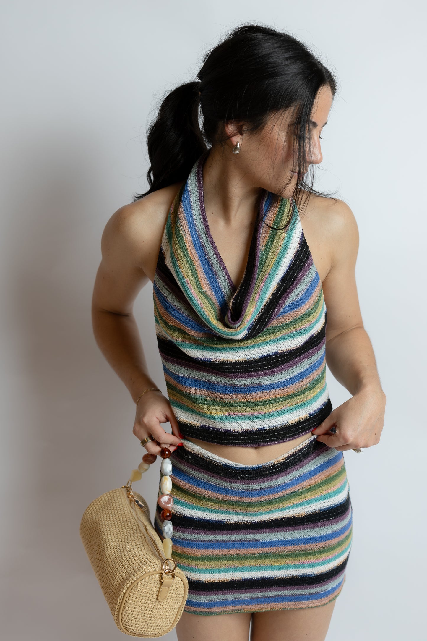 Cassidy Striped Mini Skirt