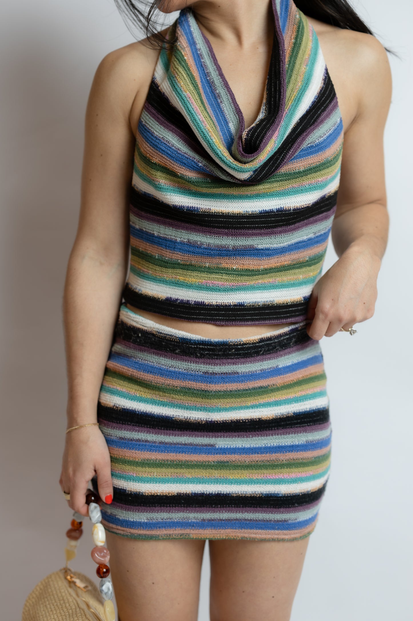 Cassidy Striped Halter Top