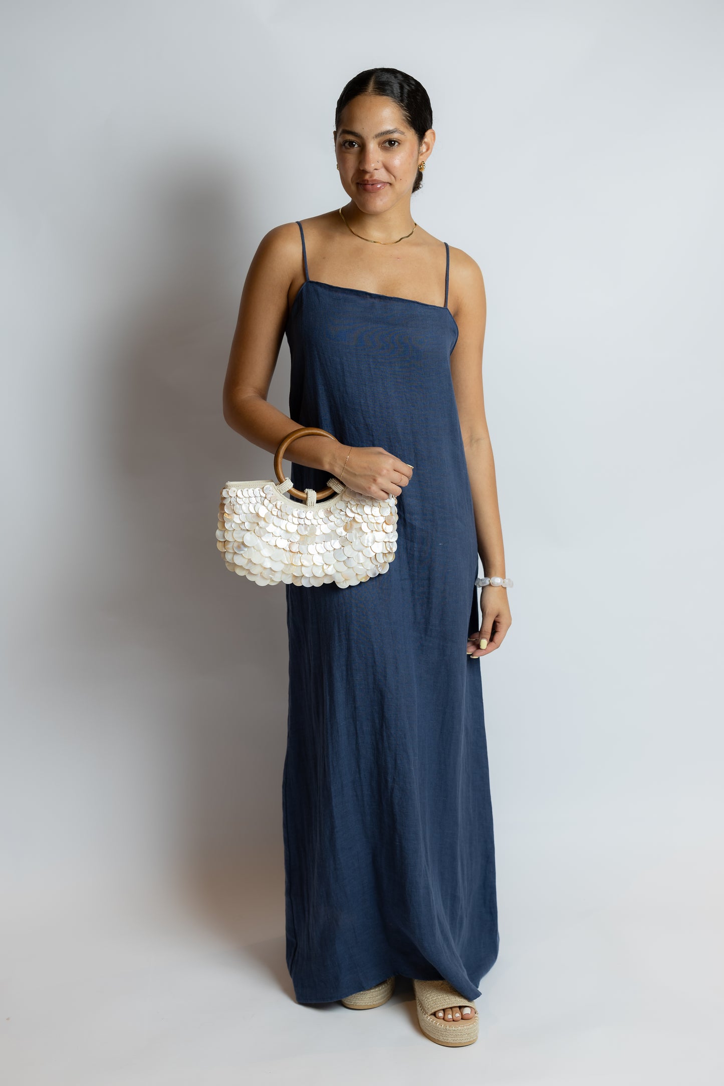 Anna Cami Linen Dress