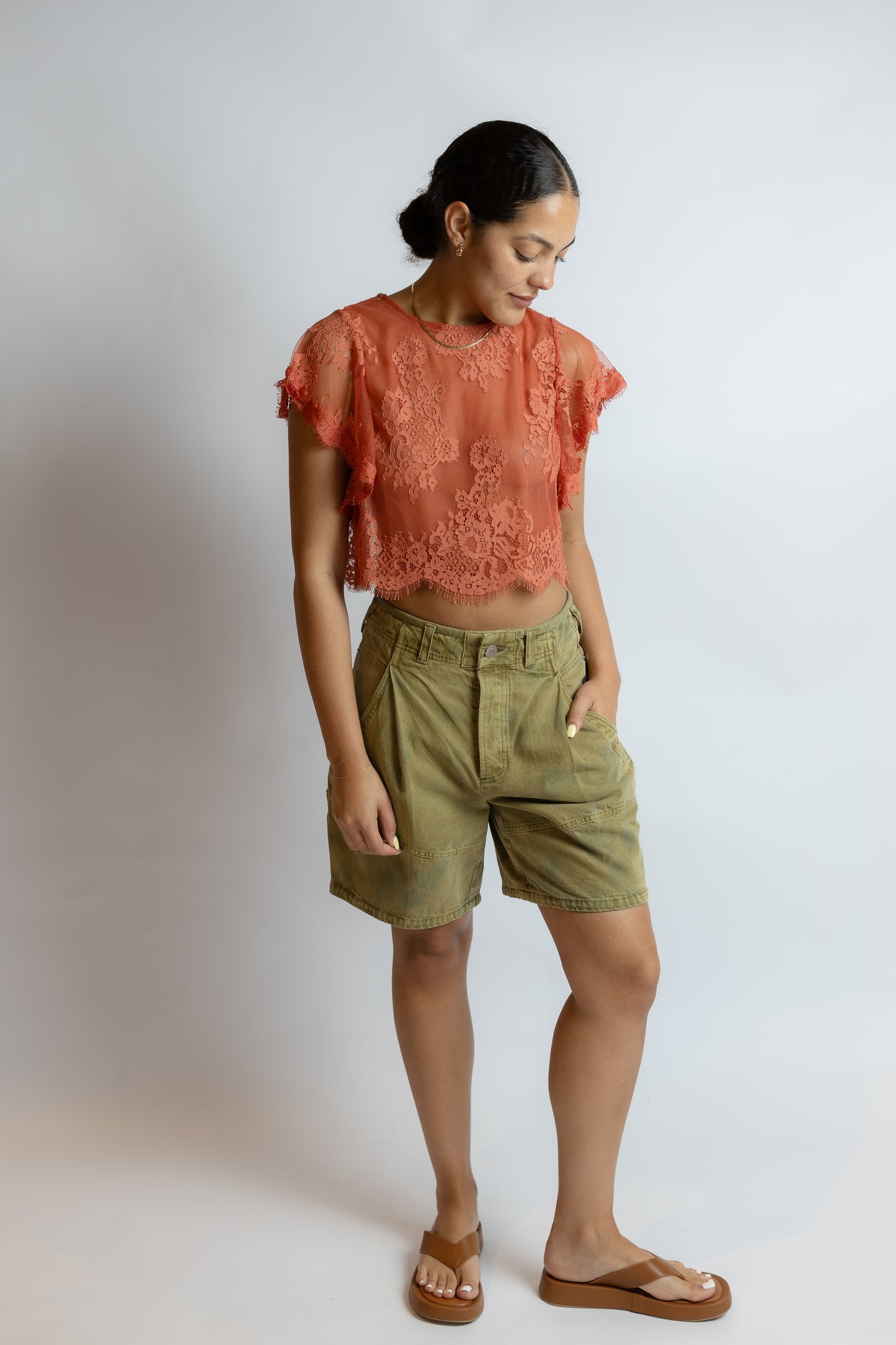 Lunar Ash Lace Top