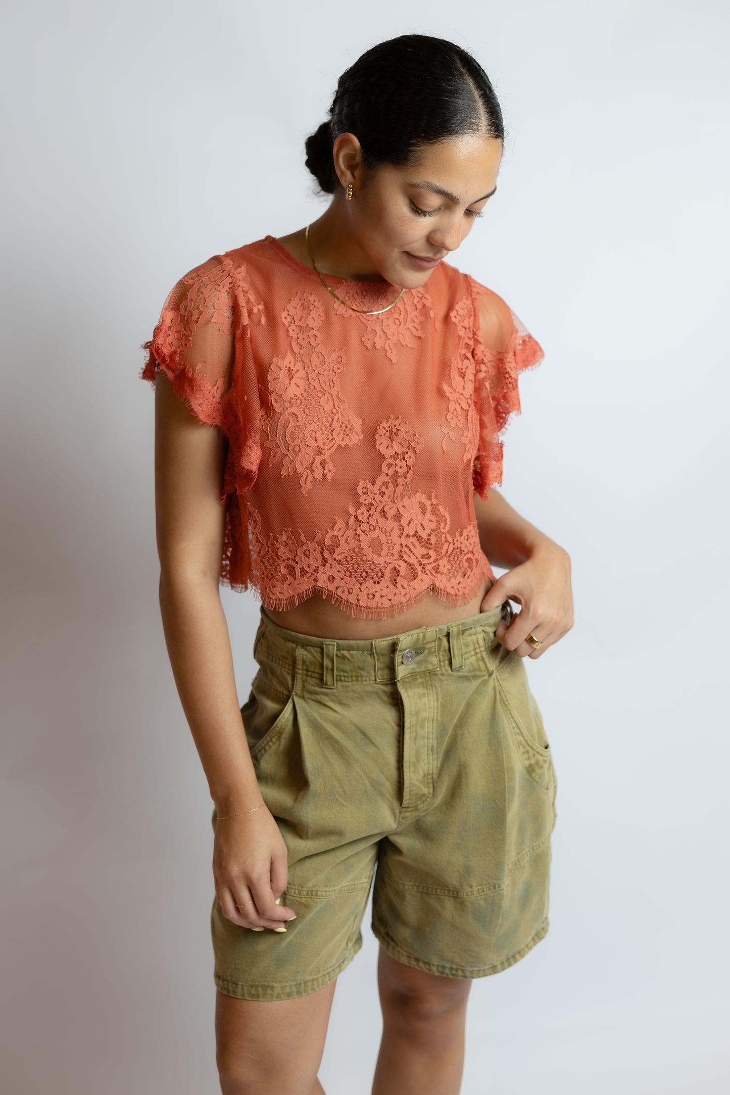 Lunar Ash Lace Top