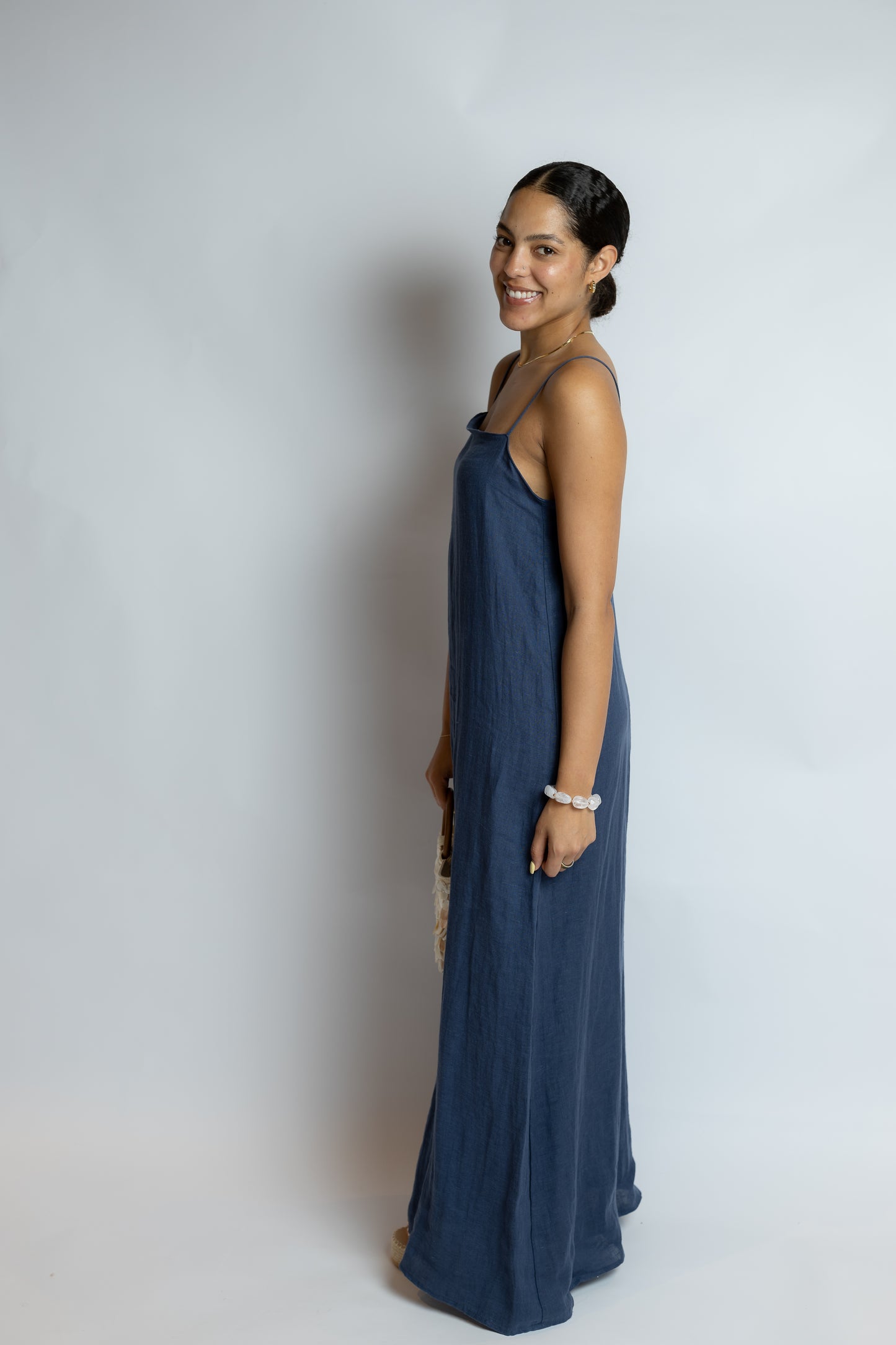 Anna Cami Linen Dress