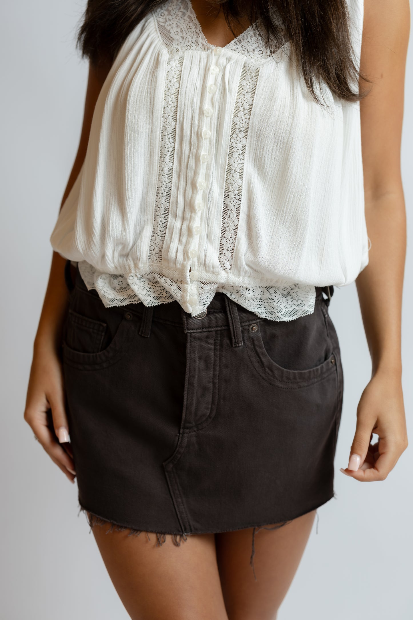 Lainey Low Rise Skirt Chocolate