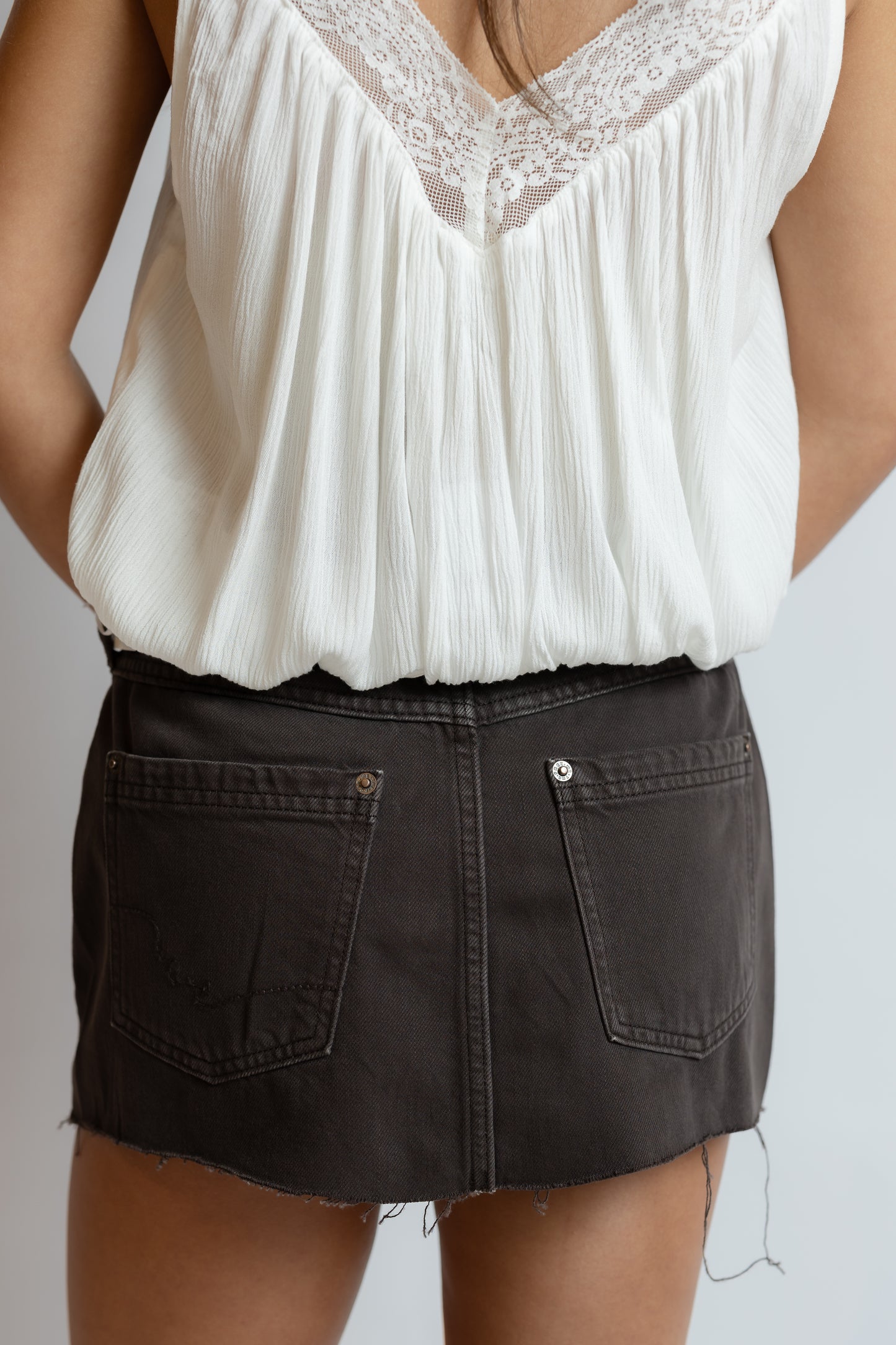 Lainey Low Rise Skirt Chocolate