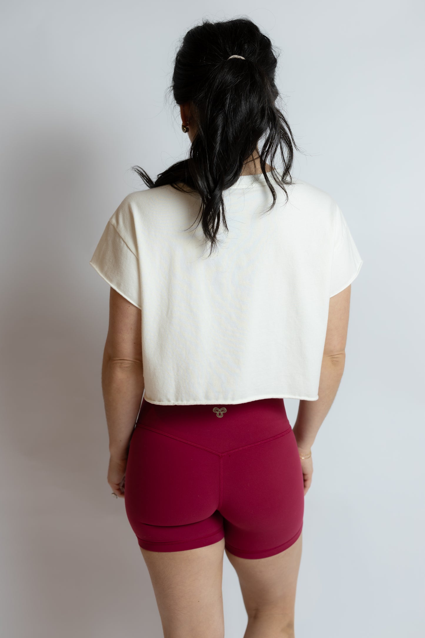 Hot Shot Cropped Tee White