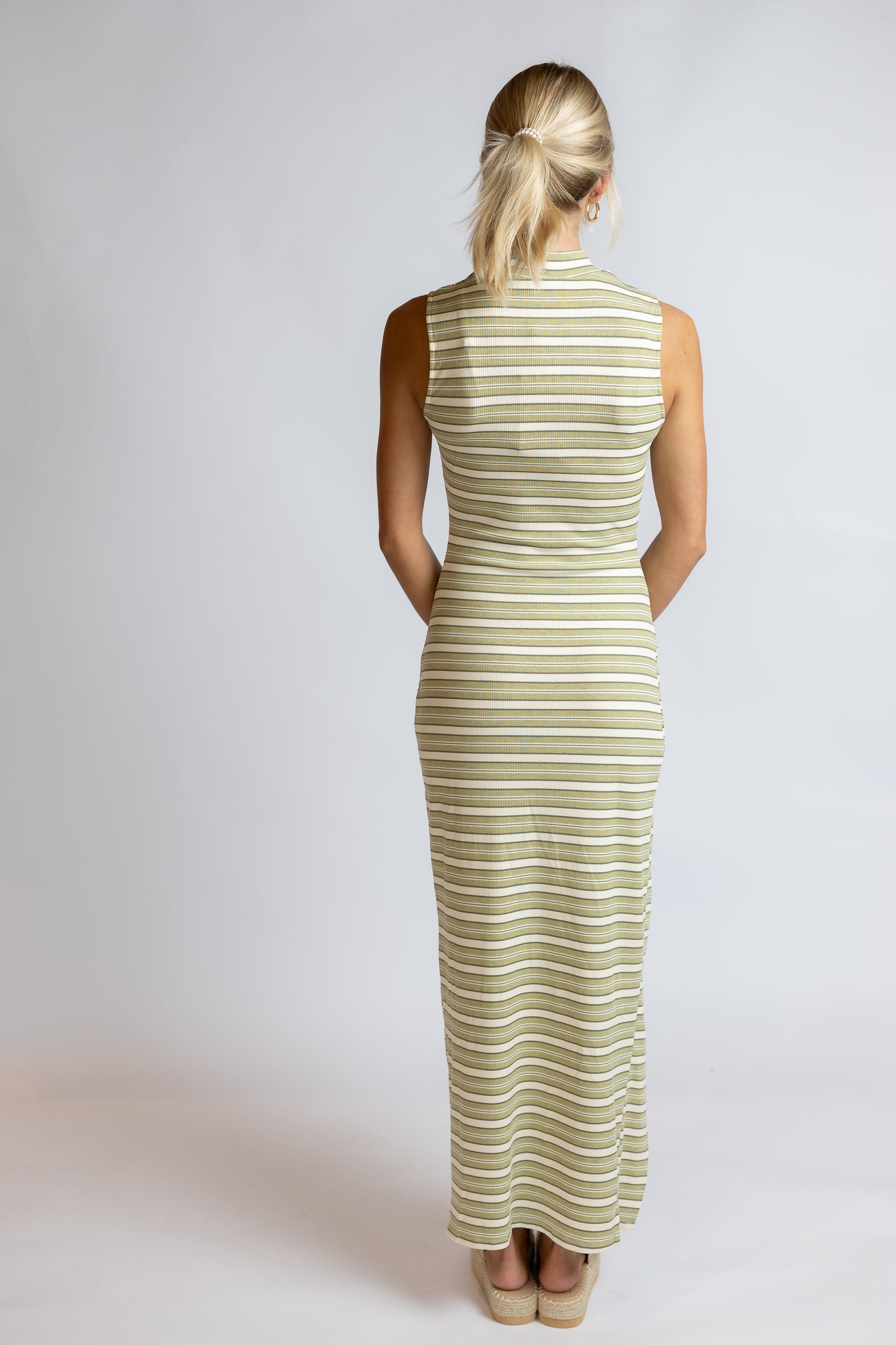 Grassland Striped Maxi Dress