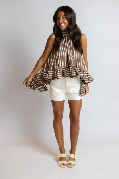 Bea Stripe Halter Top