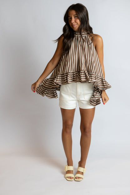 Bea Stripe Halter Top