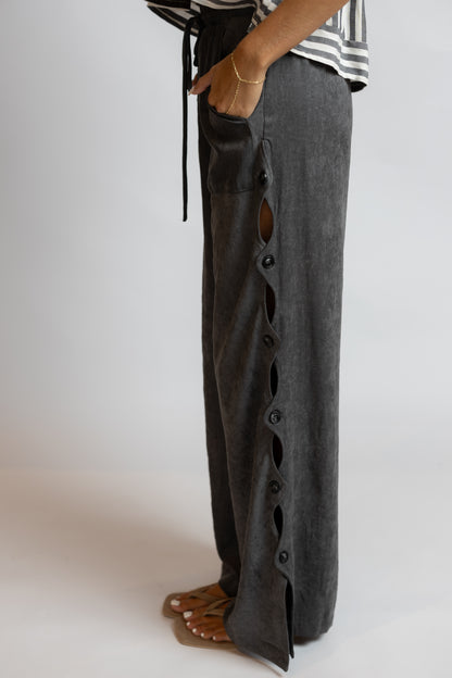 Rhea Cut Out Button Pants