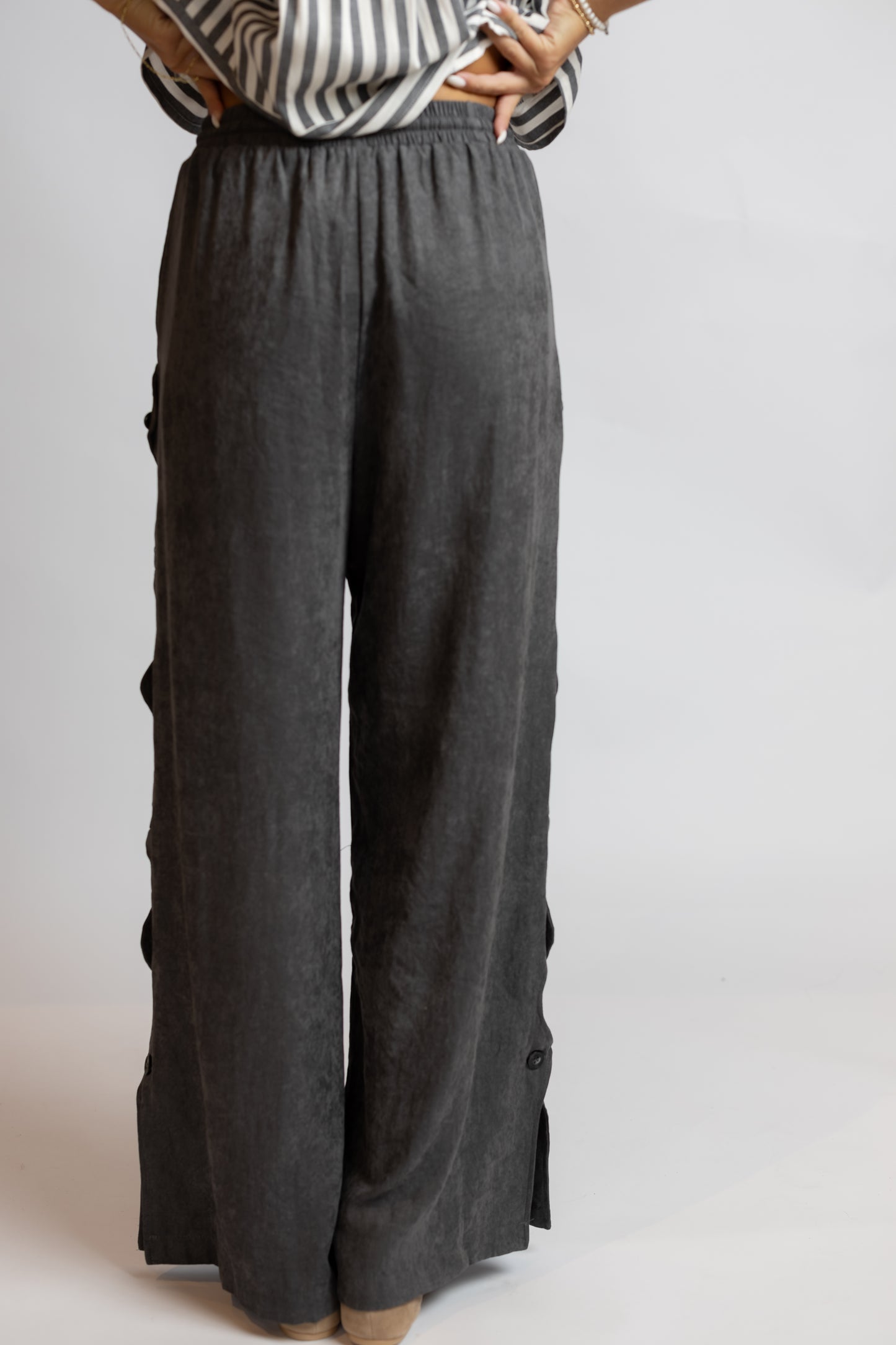 Rhea Cut Out Button Pants
