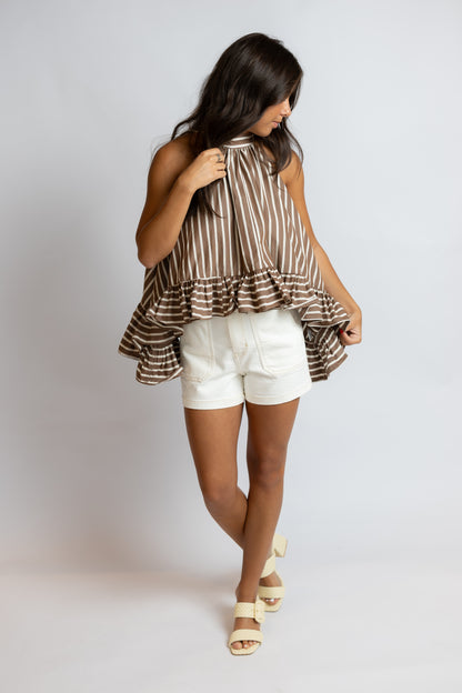 Bea Stripe Halter Top