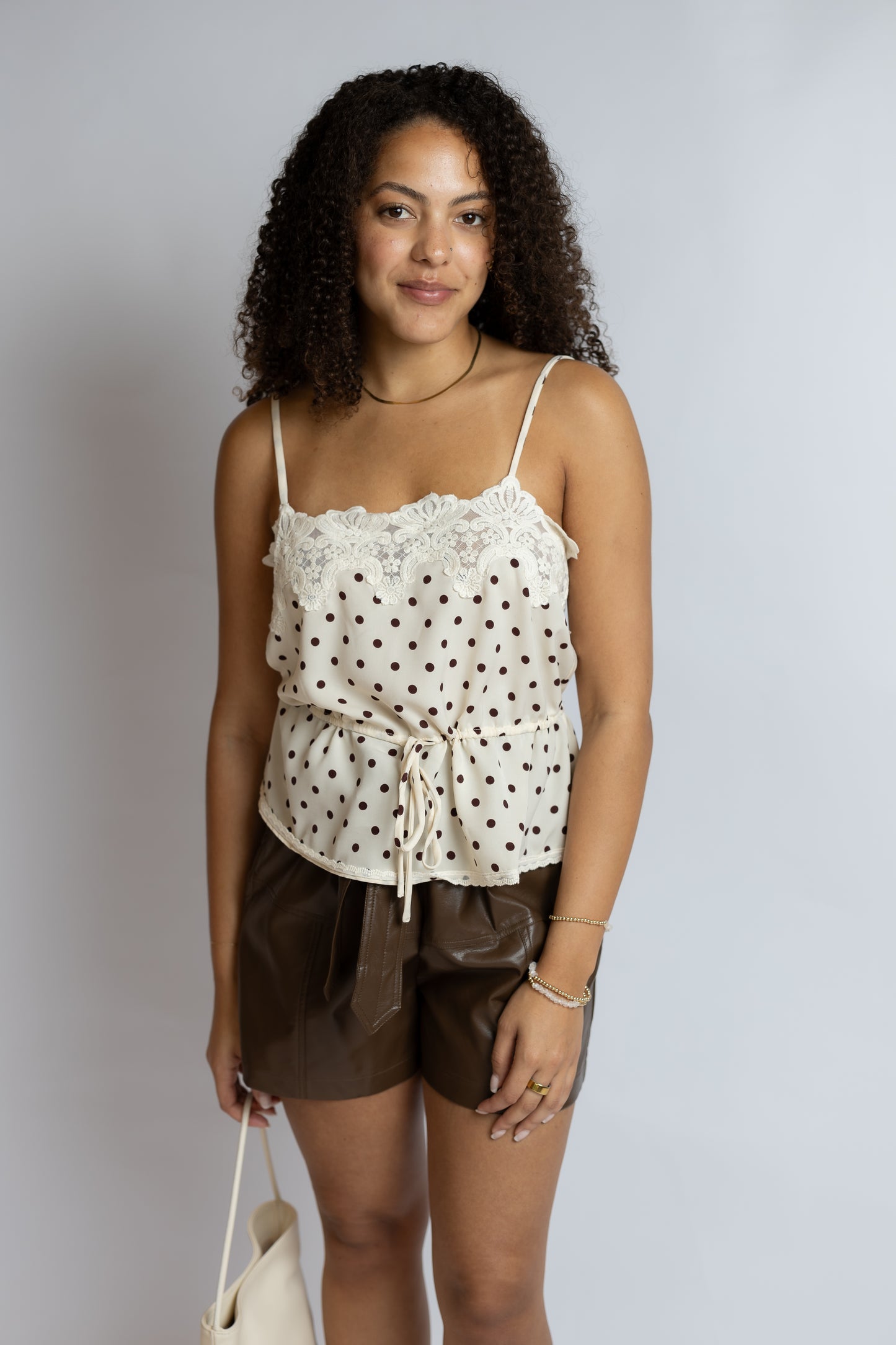 Ember Belted Leather Shorts