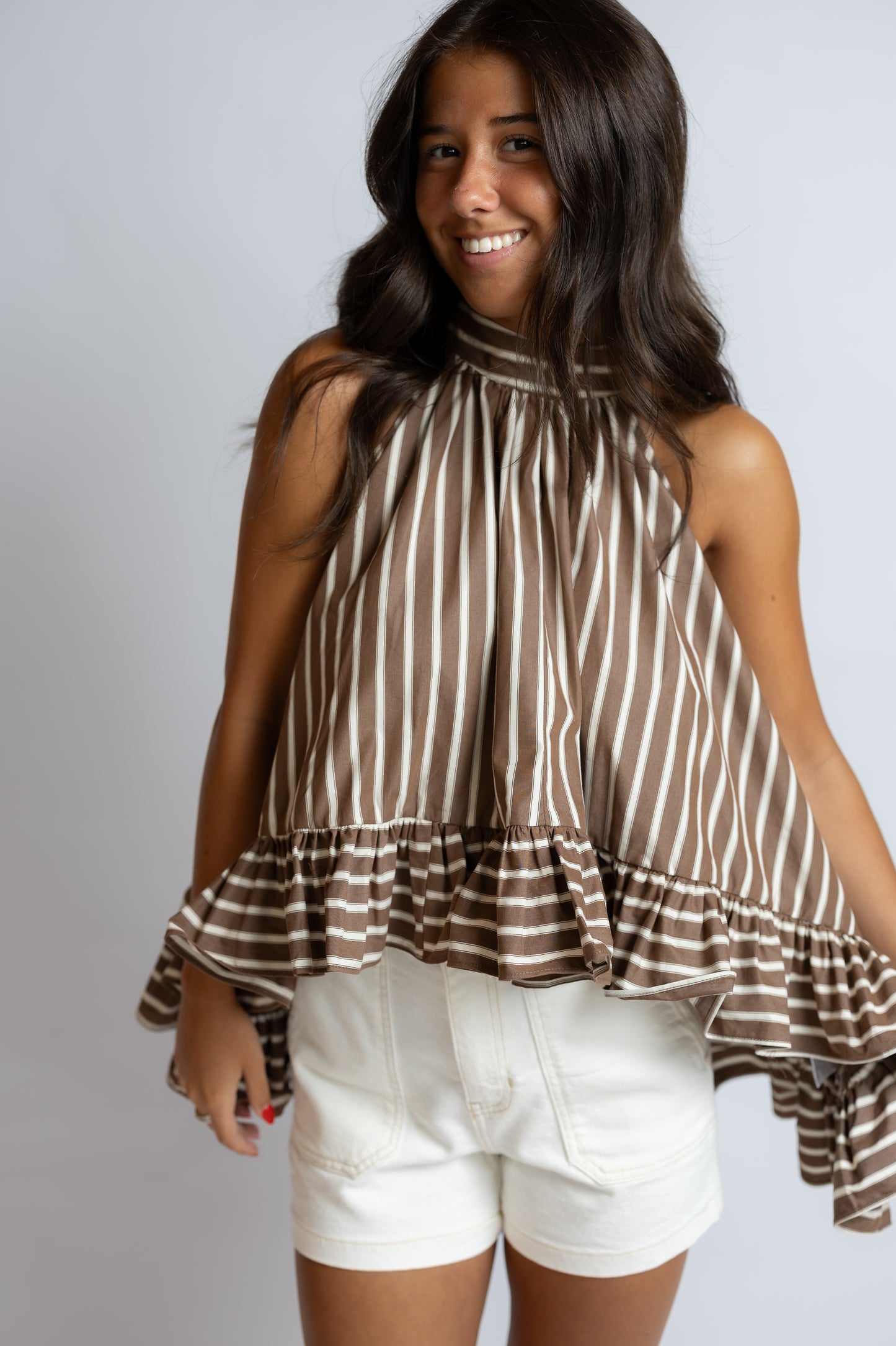Bea Stripe Halter Top