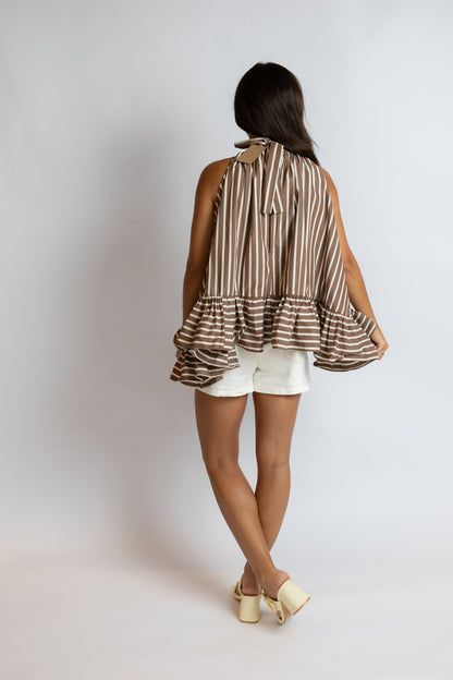 Bea Stripe Halter Top