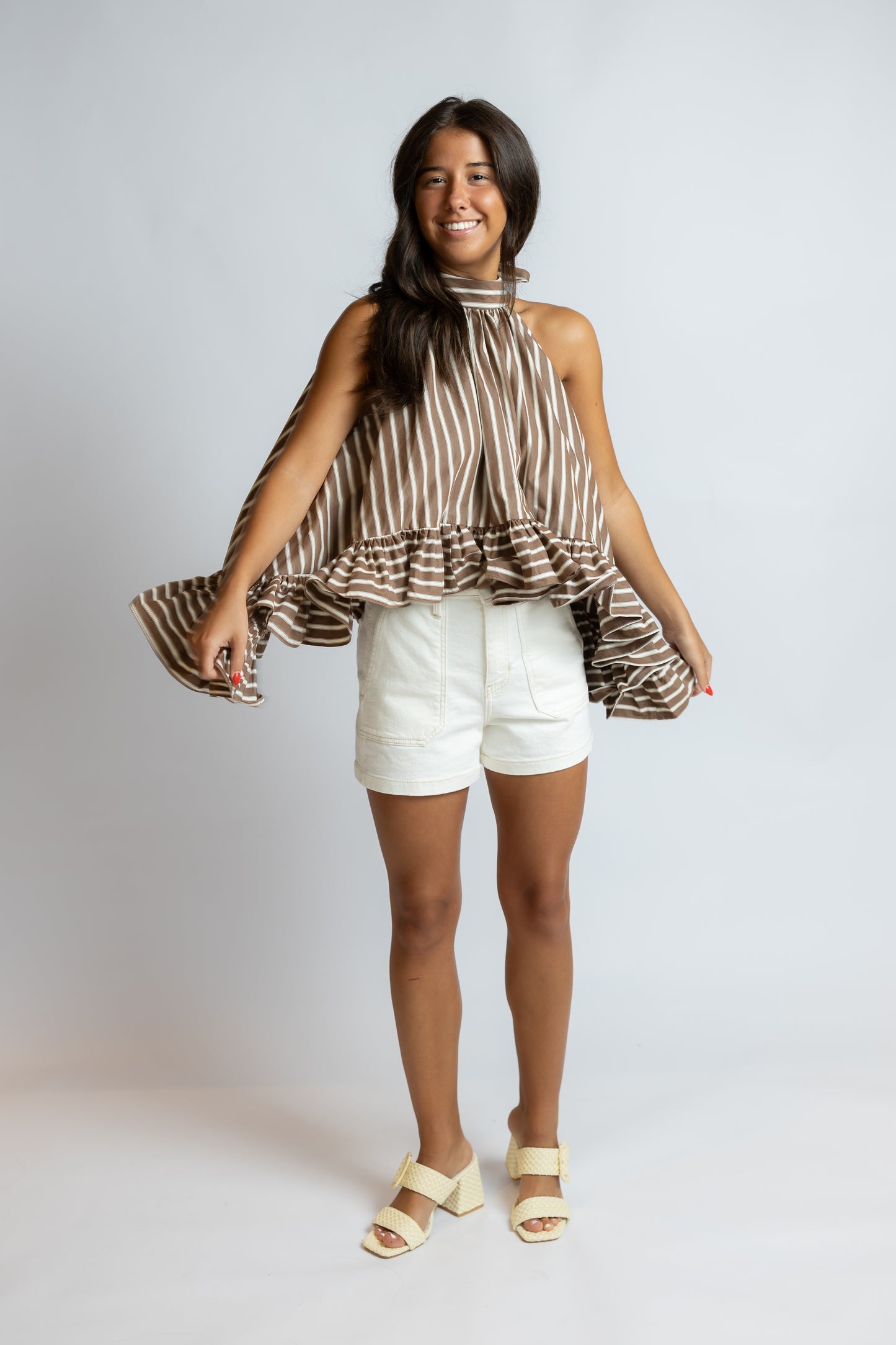 Bea Stripe Halter Top