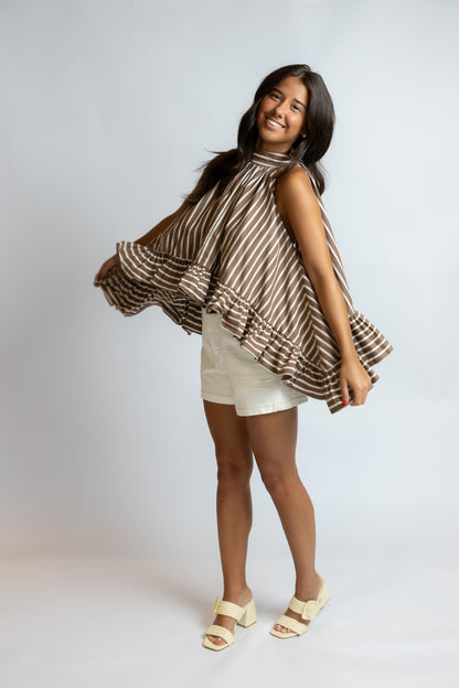 Bea Stripe Halter Top