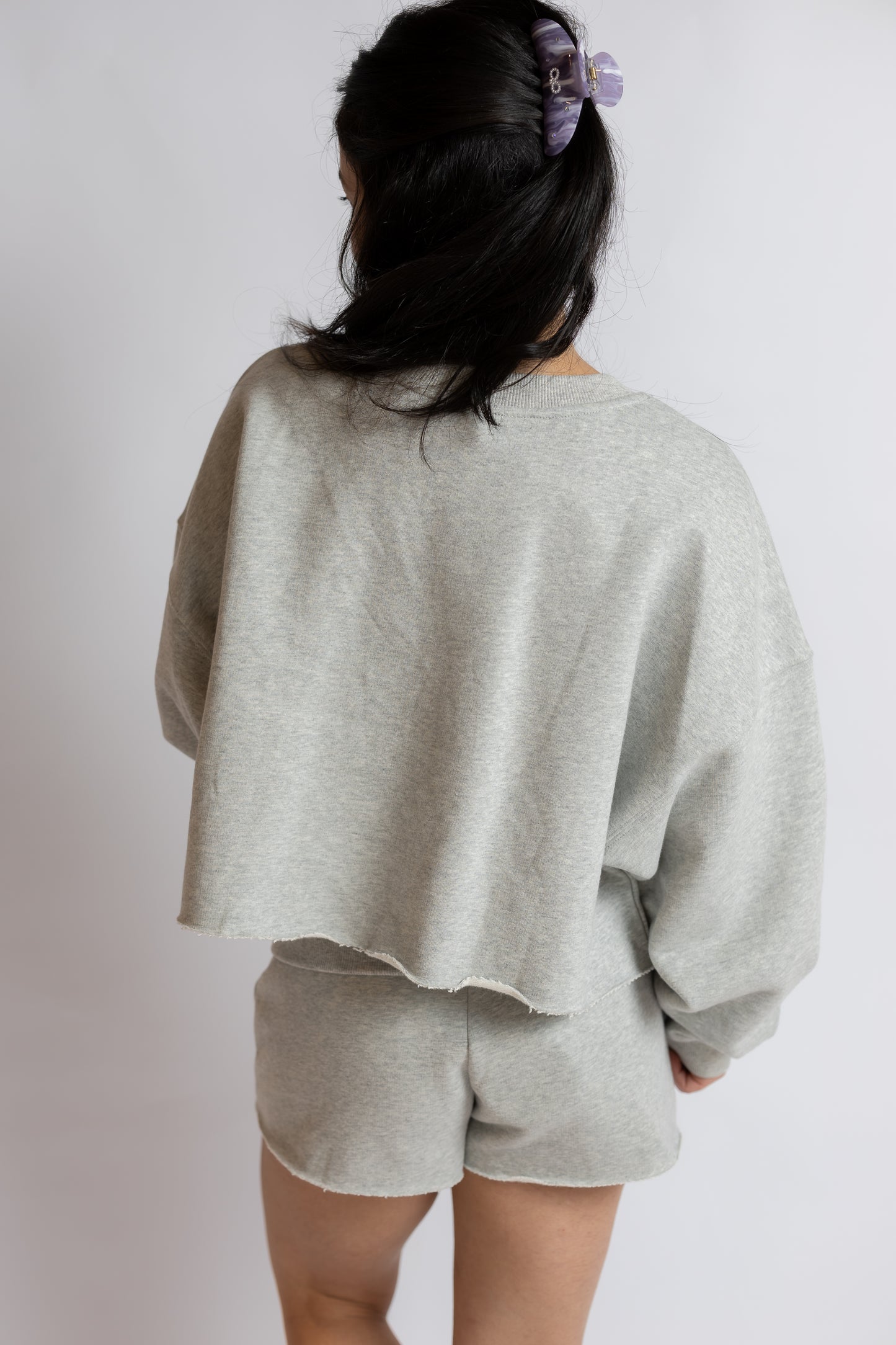 Martie Long Sleeve Crop Sweatshirt