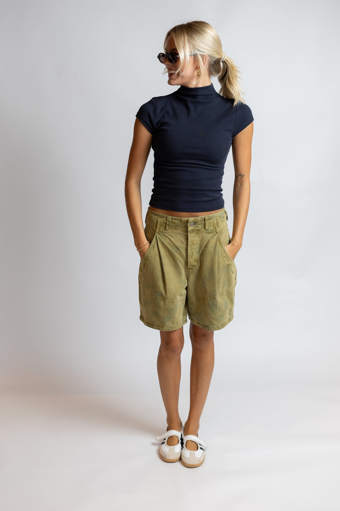Anora Mock Neck Knit Top
