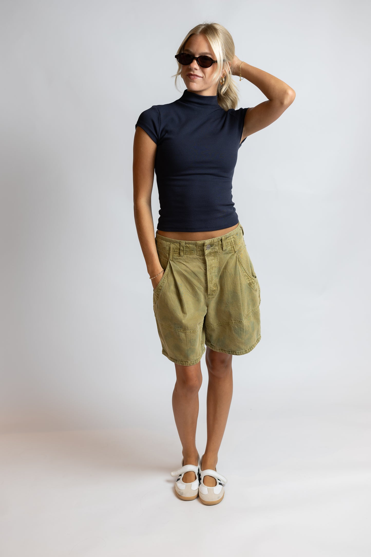 Anora Mock Neck Knit Top