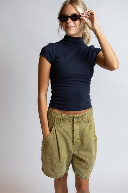 Anora Mock Neck Knit Top