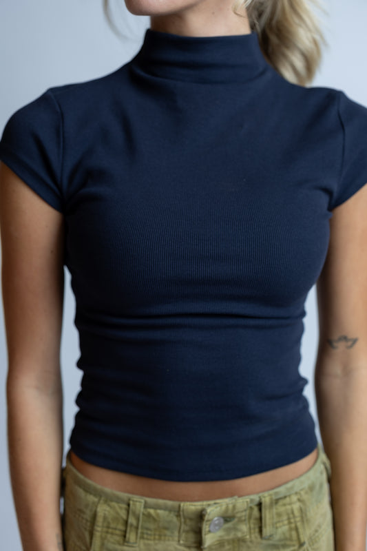 Anora Mock Neck Knit Top