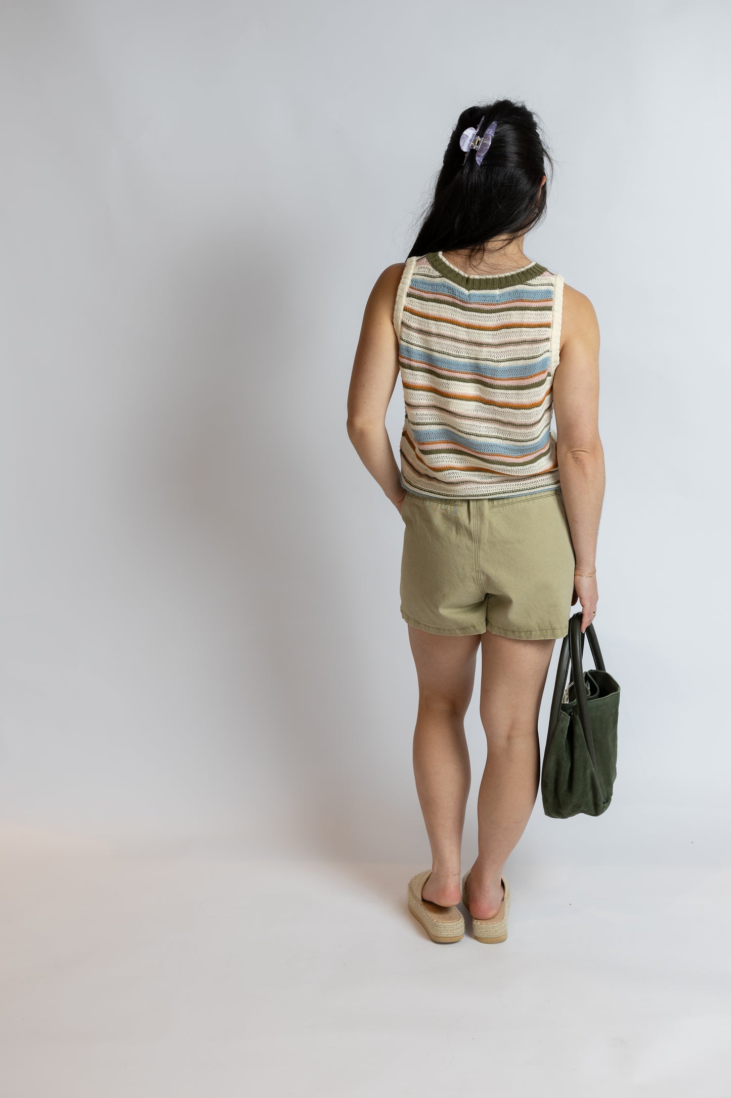 Fall Stripe Sweater Vest