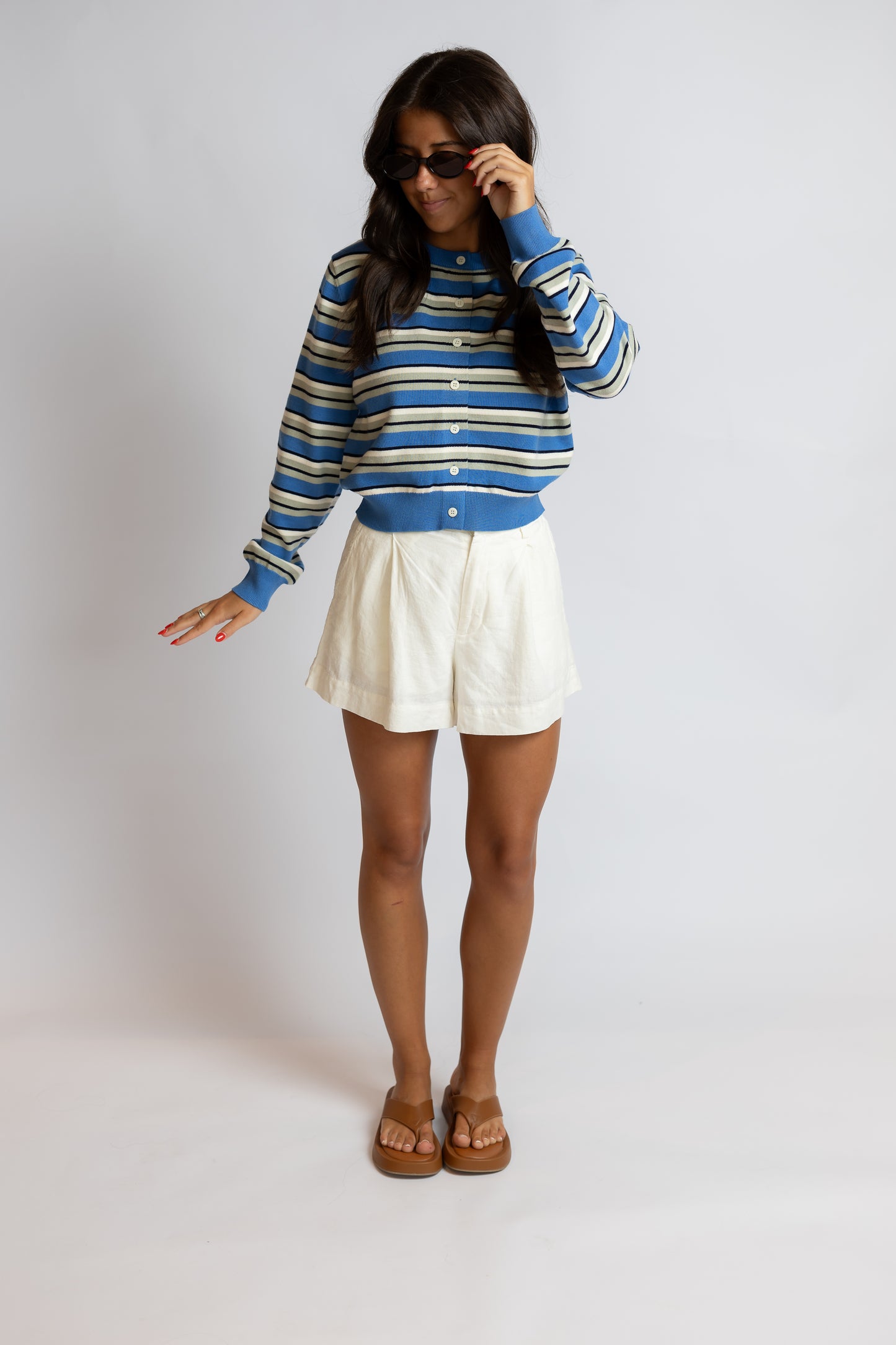 What's At Stake Striped Cardigan