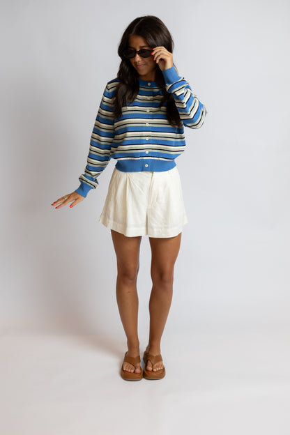 What's At Stake Striped Cardigan