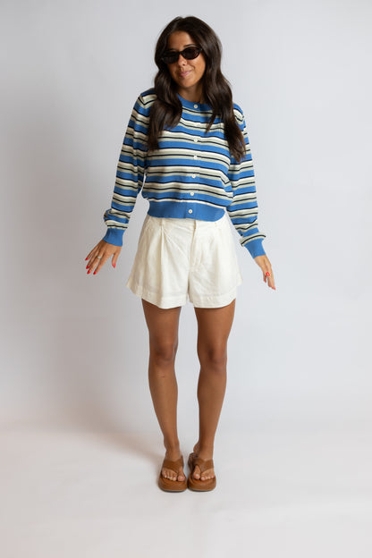 What's At Stake Striped Cardigan