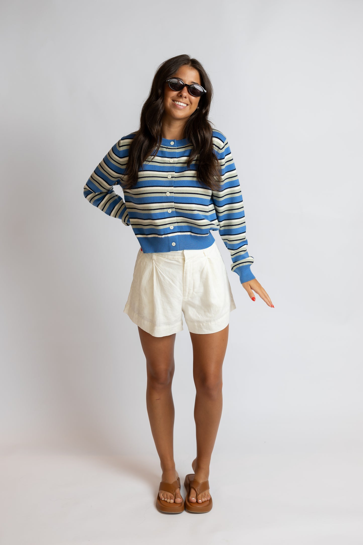 What's At Stake Striped Cardigan