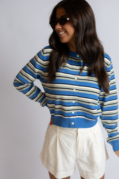 What's At Stake Striped Cardigan