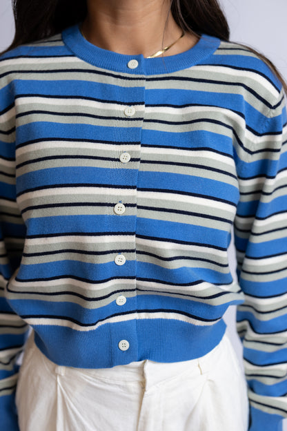 What's At Stake Striped Cardigan