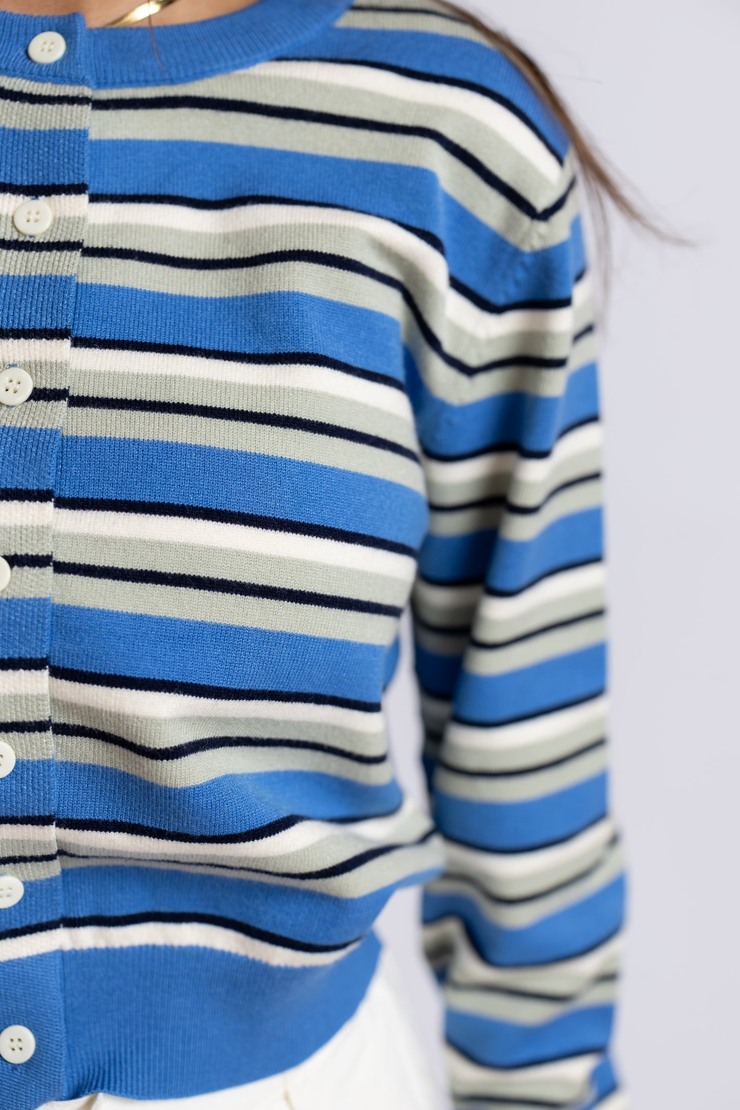 What's At Stake Striped Cardigan