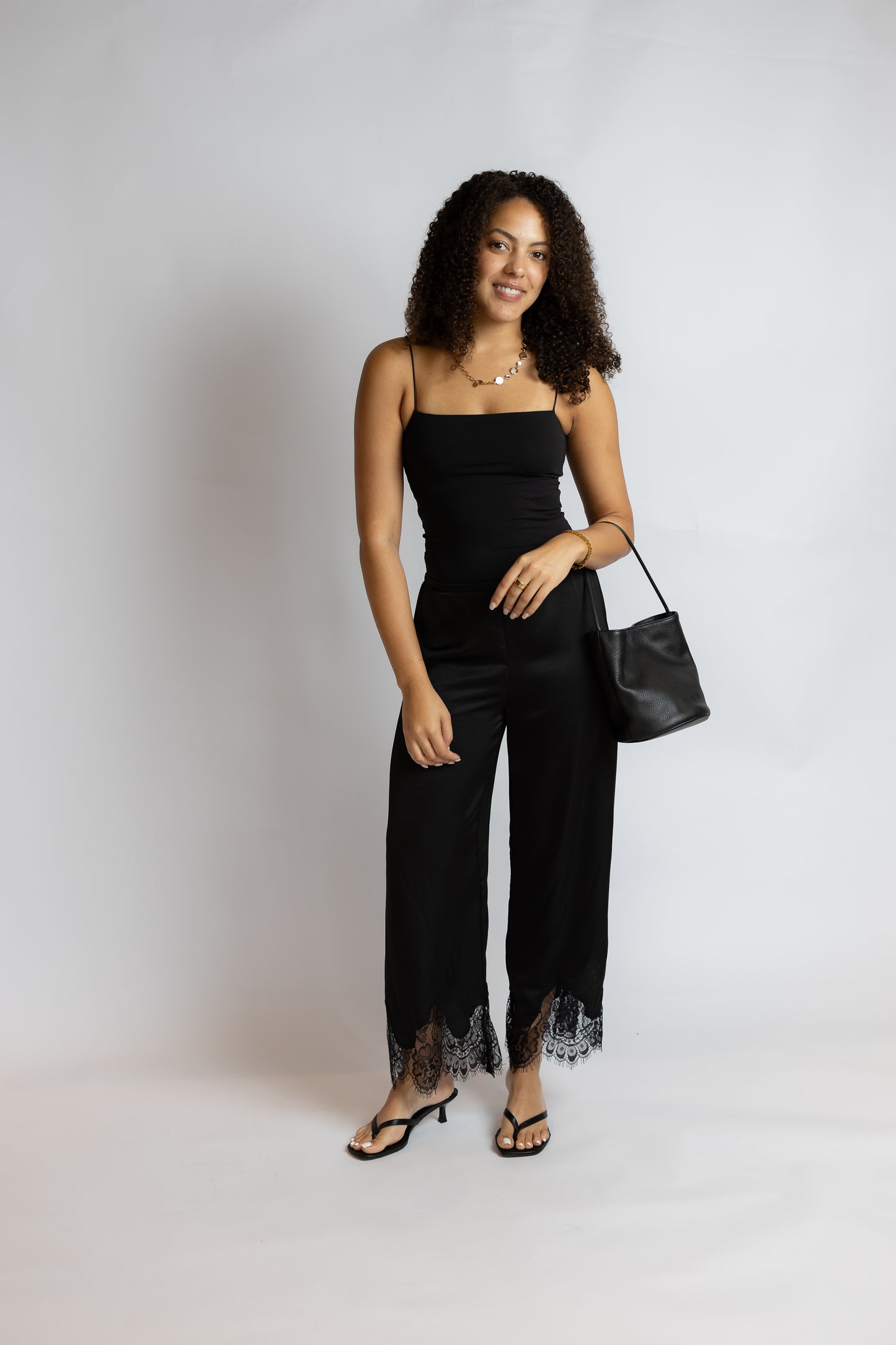 After Hours Lace Trim Pants