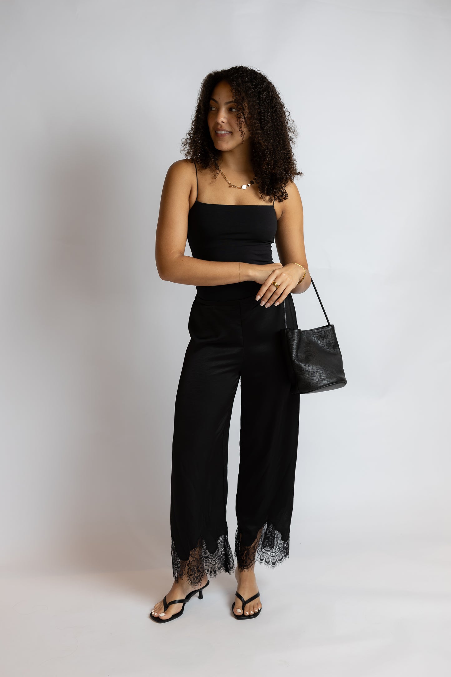 After Hours Lace Trim Pants