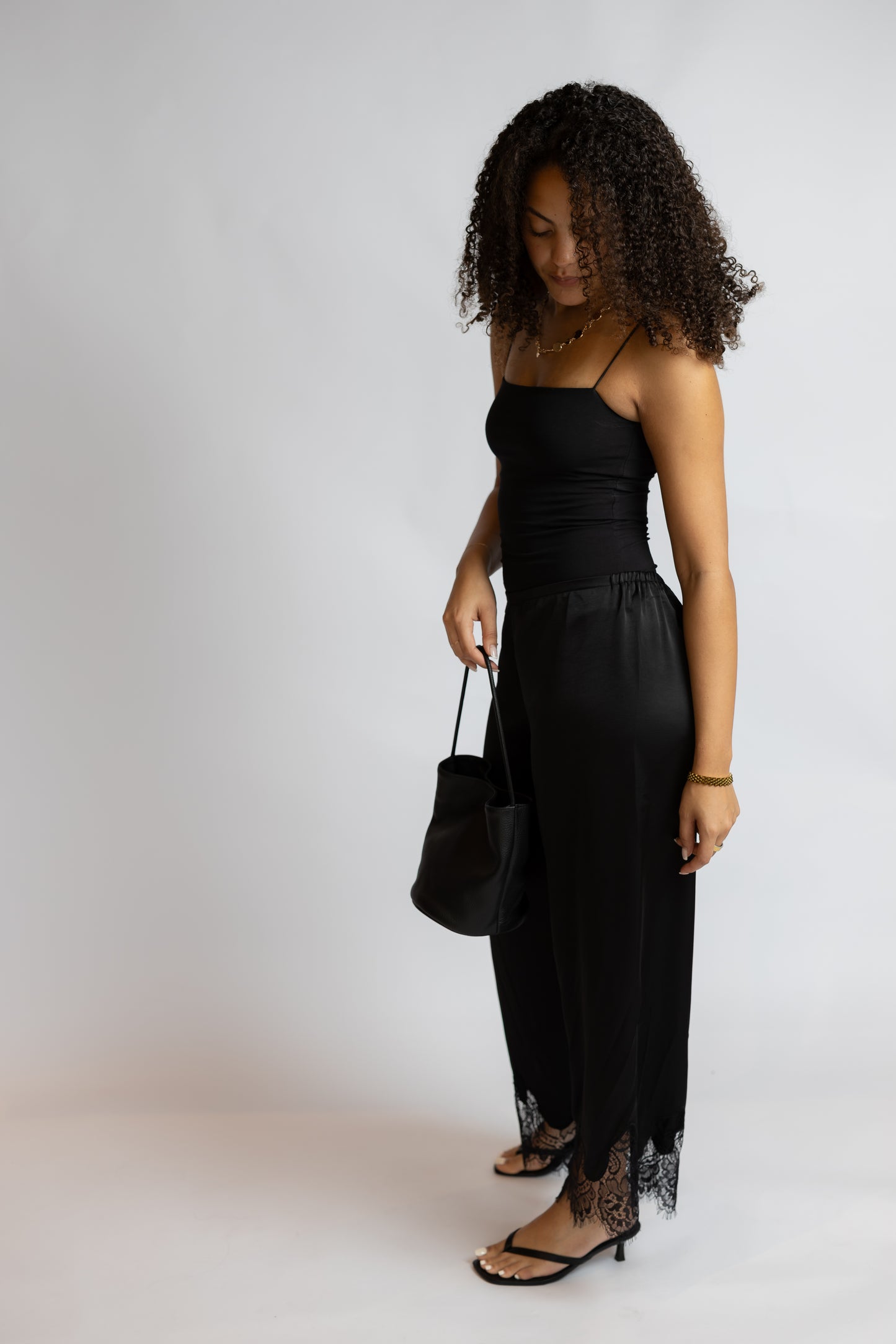 After Hours Lace Trim Pants