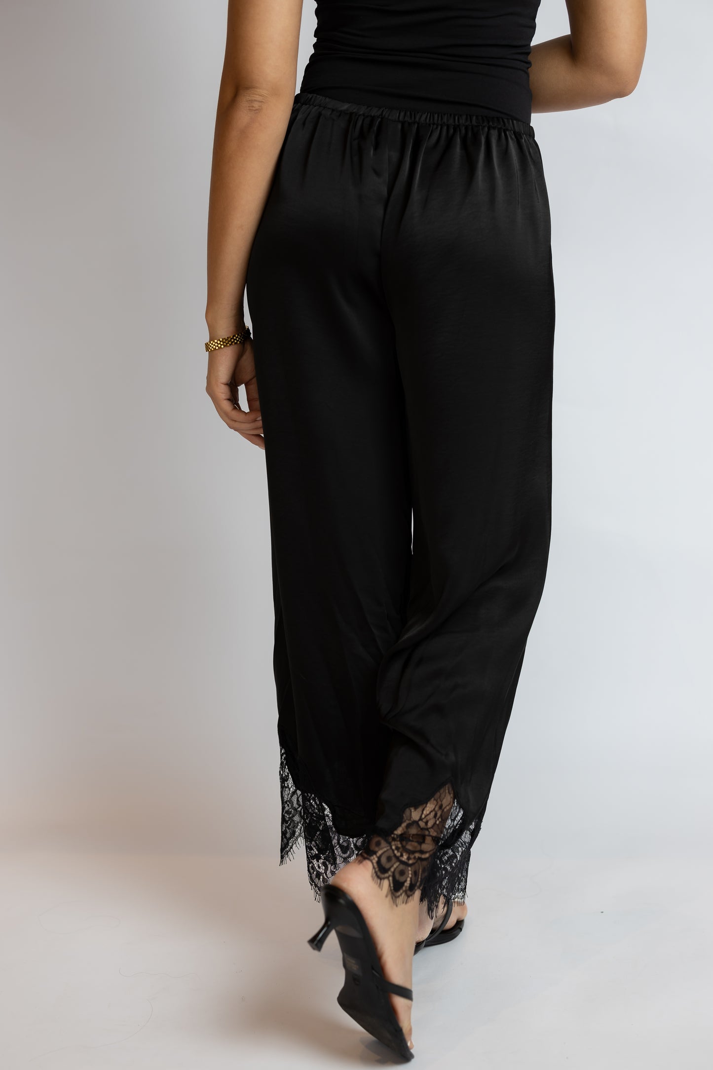 After Hours Lace Trim Pants