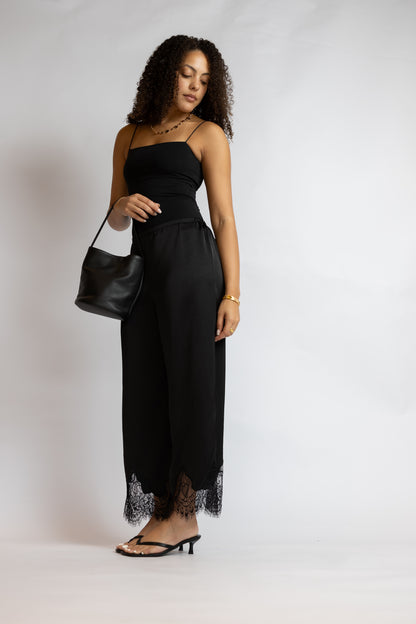 After Hours Lace Trim Pants
