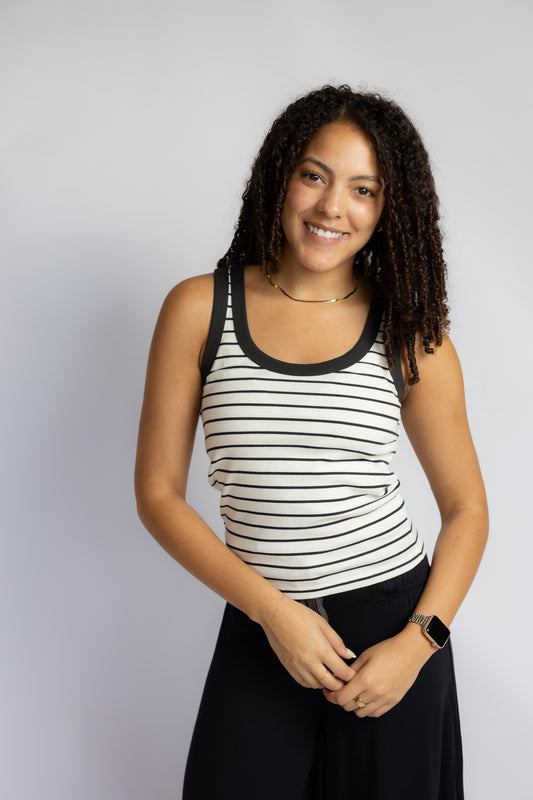 Rowe Striped Scoop Tank