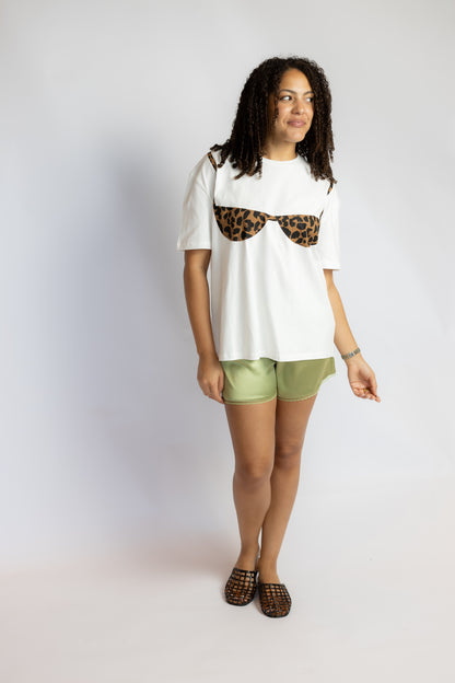 Sandy Leopard Bikini Tee