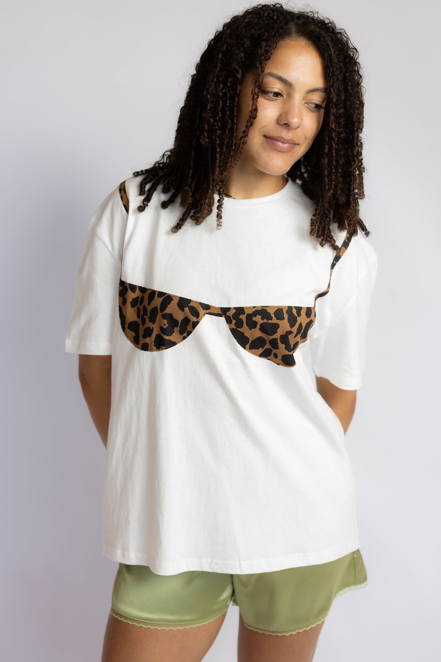 Sandy Leopard Bikini Tee