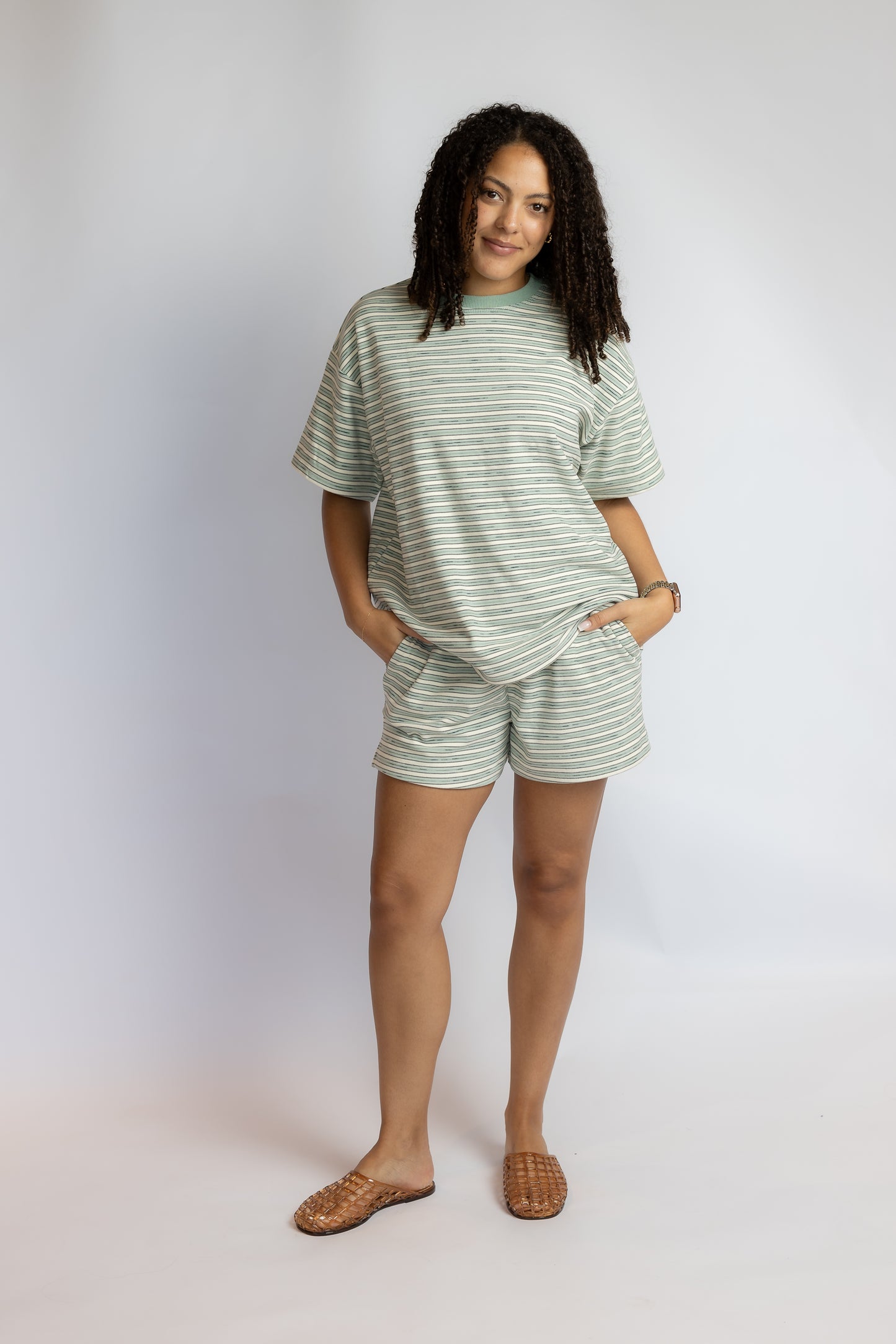Picture Perfect Striped Lounge Shorts