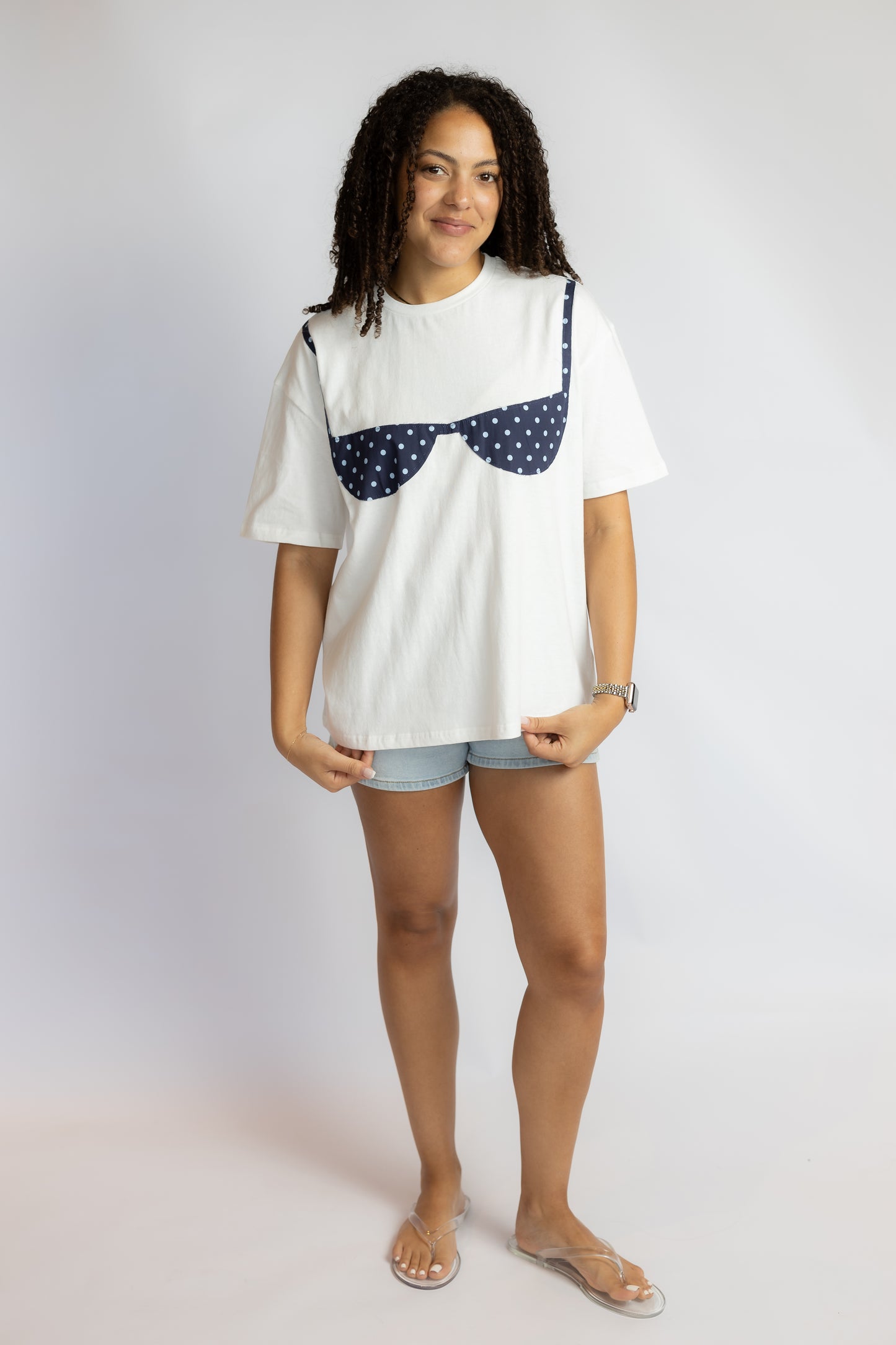 Sandy Polka Dot Bikini Tee