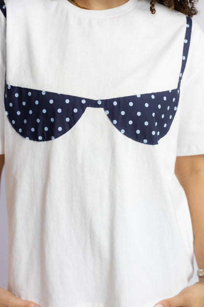 Sandy Polka Dot Bikini Tee