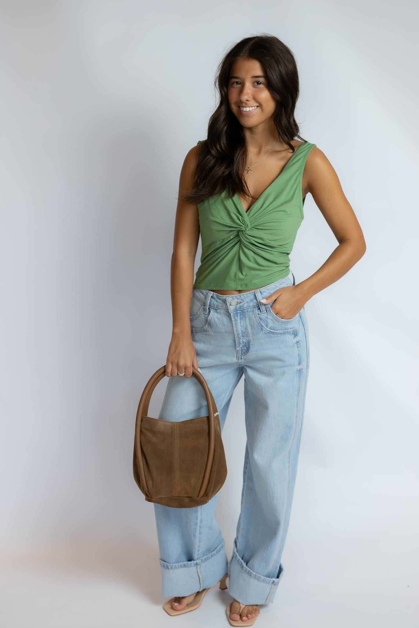 She's Back Cuffed Baggy Denim