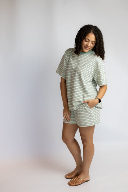Picture Perfect Striped Lounge Shorts