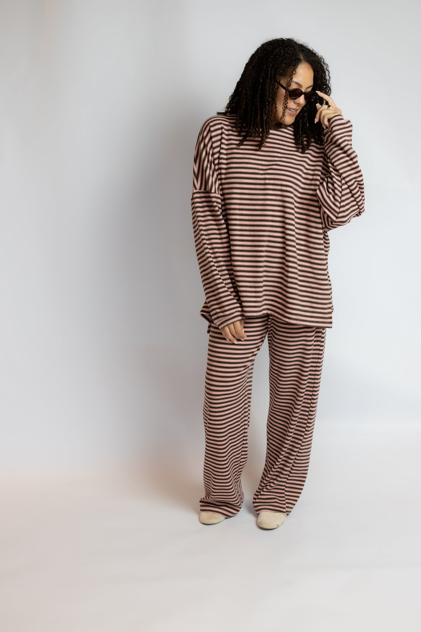 Morgan Striped Long Sleeve Top