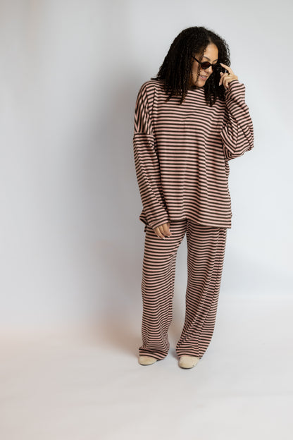 Morgan Striped Long Sleeve Top