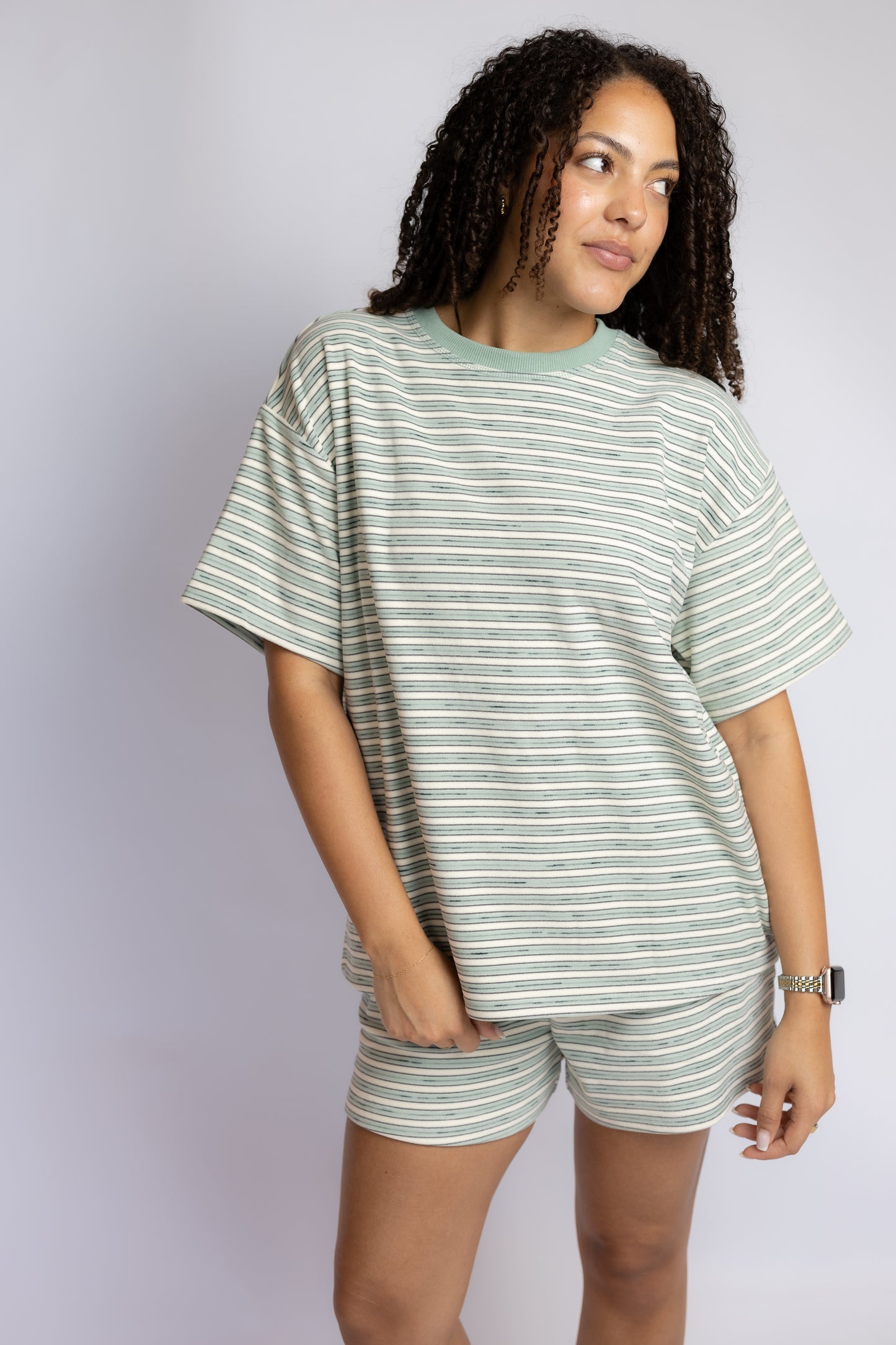 Picture Perfect Striped Lounge Shorts